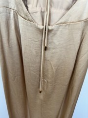 Significant Other satin medium weight fabric midi dress,sz 4, New, Champagne