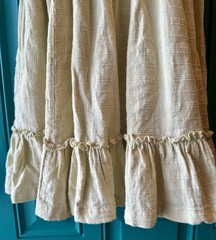 Free People Summer Picnic Mini Dress Smocked Back Tie Puff Sleeve Yellow XS