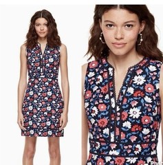 Kate Spade Shore Thing daisy Floral sheath dress New sleeveless Cotton sz8-12