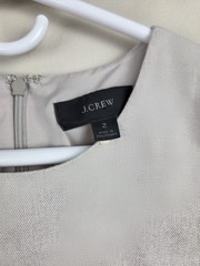 J. Crew Linen Flax Resume Dress Stretch Size 2 Business Career Work Office