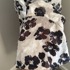Ted Baker Felici Floral Burnout Long Sleeve Mini Dress Size 2 Keyhole Smocked