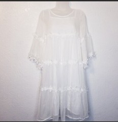 JJ’s Fairyland Floral Embroidery Boho Dress, Size Medium, *READ