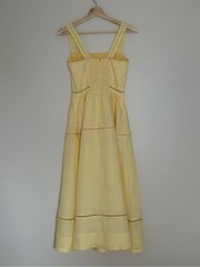 NEW Reformation Everett Linen Midi Dress Ray of Light Yellow | US 2 UK 6