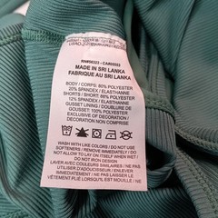Nike One Women&rsquo;s Green Capsule Ribbed Dress With Shorts Size 2XL FQ7865-361 New