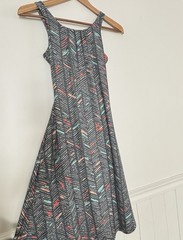 Prana Athletic Skypath Open Back Tank Sun Dress Size XS Active Geometric *A7