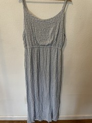 Bobeau Studio B Splice Blue Maxi Dress Size XL NWT New