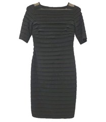 NWT Adrianna Papell Mini Dress Sheath Size 8 Wedding Guest Sheer Evening Party