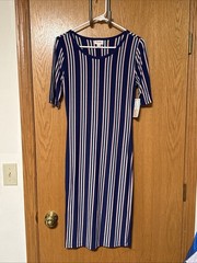 NWT Lularoe Extra Small XS Julia Dress Multicolor Stripes New W Tags See Descrip