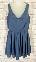 NEW The Man Repeller x PJK Patterson J Kincaid Paris Kramer Dress Small Blue