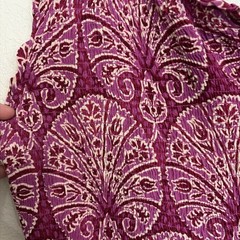 Knox Rose Fuchsia Magenta Smocked One Shoulder Maxi Dress 1X Y2K Boho Cottage