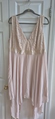 NEW Women&rsquo;s Chiffon Sleeveless Dress by Ever Pretty- Blush – SZ 26 US – Lace Top