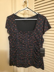 Mixed Threads Los Angeles XL Black Strawberry Dress Brand New With Tags
