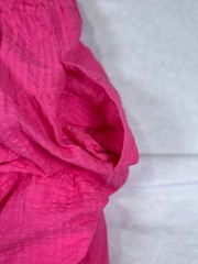 Old Navy Womens 4X Pink Tiered Gauze Dress Sleeveless Smocked Tie Back NWT