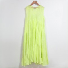 2025SS Merlette Santa Elena Sleeveless Flared Dress Size Small Yellow Women USED