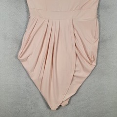 Unbranded Womens Dress Size L Pink Jersey Draped Stretch Pleated Sexy Tulip