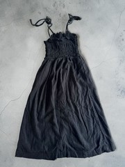 Universal Thread Smocked Tie-Strap Button-Front Mini Dress