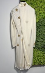 Burberry Star Motif Gathered Midi Dress UK4 XS New