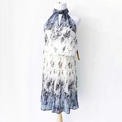 NWT Boutique Halter Style Pleated Skirt Dress