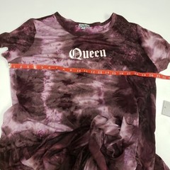 J For Justify Queen Maxi Dress 2X Purple Tie Dye Short Sleeve NWT Boho Casual