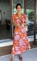 NWT ZARA Cotton Printed Midi Dress ZW Collection Multicolor 3349/187 XS S M L XL