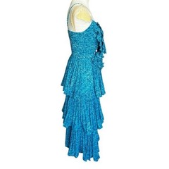 NWT AMUR Belinda Bow Dress inOmbre Teal Tropic Floral Size: 6