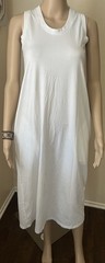 ORGANIC JOHN PATRICK Women’s Shirt Dress Tunic Midi Dress Blouse White sz XS