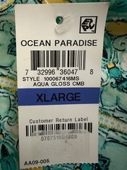 New with tags XL Charter Club nylon and spandex dress ocean paradise aqua gloss