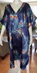 Anthony Richards Peacock Vibrant Colors Caftan Size X / X Peacock Muumuu Lounger