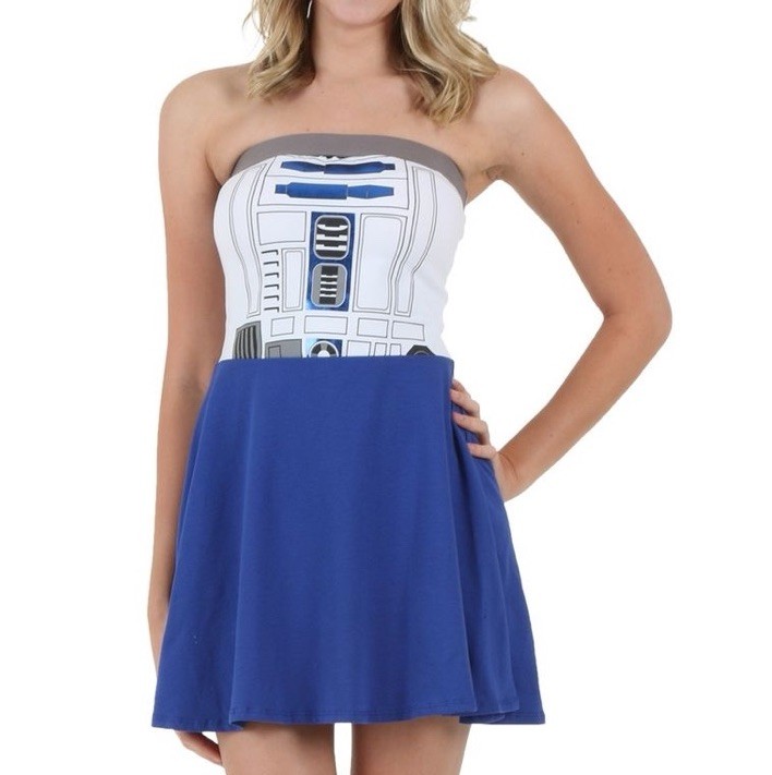 NWT Star Wars Mighty Fine R2-D2 Strapless Skater Dress – Size Small