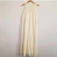 NWT universal thread Cream Chiffon Maxi Dress Size XL
