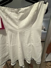 Beginning Boutique Scott White Mini Dress with Scallop Trim