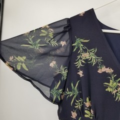 New Alexia Admor V Neck Dark Floral Dress Size 12 Cottagecore Fairy Whimiscal