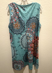 Zesica, BoHo Knee Length Summer Sleeveless Pocket Dress Sz XL GUC
