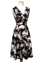 Trashy Diva 1940&rsquo;s Dress Hurricane Ladies silk glamour vintage retro XS 2