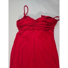 Laundry by Shelli Segal Red Ruched Sweetheart Maxi Dress Size 6 Evening Gown