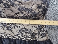 B Darlin Trendy Plus Size Lace Bubble-Hem Dress Juniors 22W Oxford Sleeveles $89