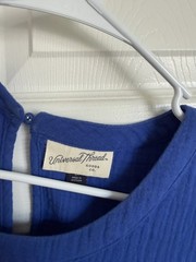 Universal Thread Women Blue Tiered Sleeveless Ruffle Dress Size 2X