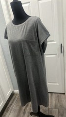 Wenrine Comfortable Dress, Gray Color, Size L, with pockets