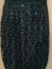 Boston Proper Emerald Green Sequin Halter Cocktail Dress Size 10
