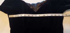 VTG Size 8 Jessica McClintock Formal Prom Dress Black Velvet Bow & Gold Glitter