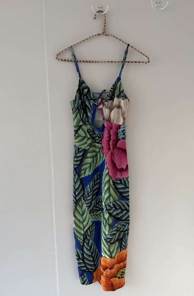 Mara Hoffman Flora Tie Front Midi Summer Dress Size Small