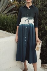 BLISS DIP DYE SHIRTDRESS Size M NWT