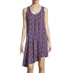 Stylus Draped Tank Dress Size M, L, XL New Msrp $44.00 Dubarry Coral