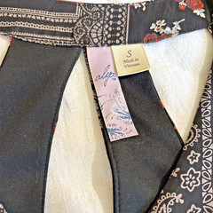 Alya Dress S Black Tan And Rust Patchwork Shift Carefree Comfort