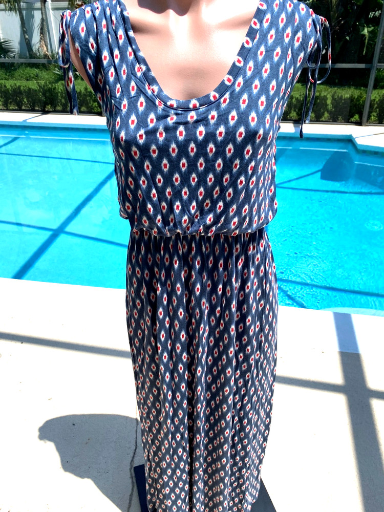 Ann Taylor Loft Denim Sleeveless Long dress NEW WOMENS XXSP XXS Petite PXXS 2XS