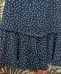 NWT Hello Molly Going The Speed Limit Ruffle Dress Navy Blue Size XS