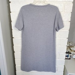 Fabletics Yani Mini Dress Size Medium Heathered Gray Jersey Knit Athleisure