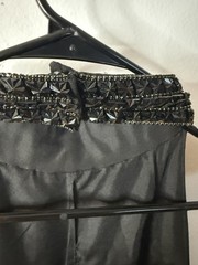 Morilee by Madeline Gardner Black Beaded Formal Gown Prom Dress Size 11/12