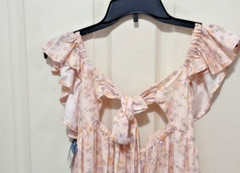 Arizona Jean Co Peach Floral Dress Juniors XL