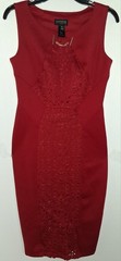 En Focus Studio Women&rsquo;s Elegant Red Sleeveless Dress (Size 6)